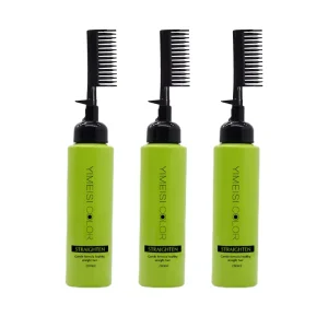 Hair Straightening Lotion With Comb Private Label Hair Relaxer Cream