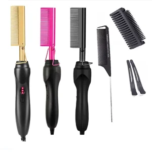 Hair Straighter Comb Metal Hot Brush Comb Hair Straighteners Manufacturers