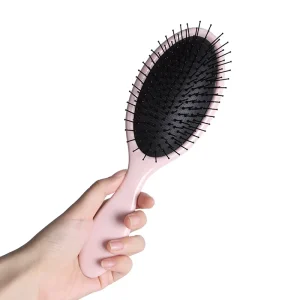 Hair Styling Brushes Wet Detangling Scalp Massage Comb Custom Logo ABS Handle Nylon Plastic Material Salon Use
