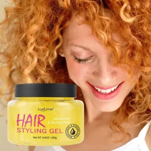 Hair Styling Gel Strong Hold Long Lasting Twist Loc Braiding Moisturizing Neat Hair Gel for Curly and Coily Hair Types