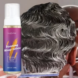 Hair Styling Mousse Frizz Control Non Flaking Flexible Firm Hold Foaming Wrap Lotion
