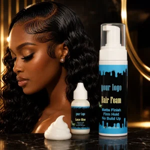 Hair Styling Mousse for Wig Styling and Edge Control Lace Melt Foam Non Greasy Long Lasting Hold