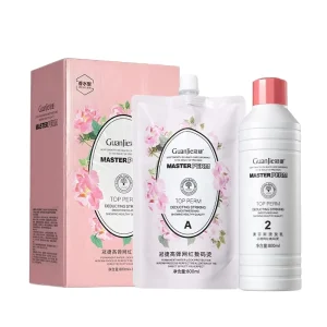 Hair Styling Perm Lotion Kit Leave On Enhances Curl Elasticity Moisturizing Smoothing Alcohol Free Formaldehyde Free Strong Hold