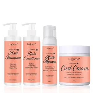 Hair Styling Products Curly and Coily Activator Cream Curling Mousse Curl Hair Shampoo and Conditioner