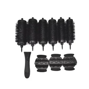 Hair Styling Tool Blow Out Detachable Hair Brush Set with Hair Clips for Men