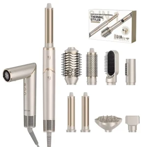 Hair Styling Tools All in One Interchangeable Accessories Multi Hair Styler Blower 8 in 1 Factory Portable Dryer Brush