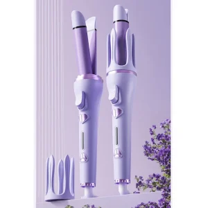Hair Styling Tools Professional 2 in 1 Interchangeable Automatic Hair Curler Ceramic Hair Curling Iron Straightener
