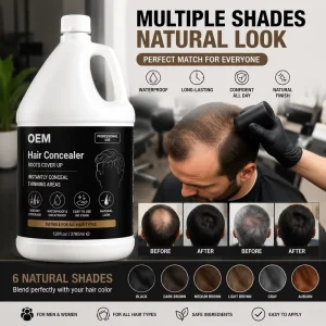 Hair Treatment Liquid Waterproof Hairfillup Instant Thickener for Hair Loss Concealer