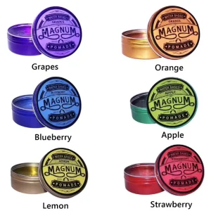 Hair Wax Colorful Aluminum Cans Scented Perfume Moisturizing Short Frizzy Hair Styling Wax Hair Pomade for Men