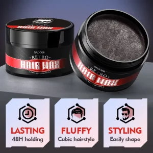 Hair Wax Processing for OEM Customization Strong Styling for Men with Natural and Fluffy Texture Hair Styling