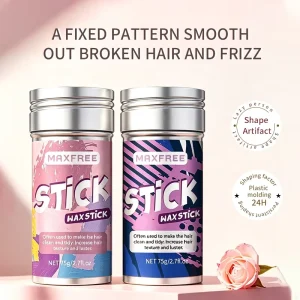 Hair Wax Stick Strong Hold Long Lasting Shaping for Hair Styling Edge Control Fast Drying Keep Shine