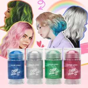 Hair and Body Color Stick Glitter OEM Fast Drying for Instant Root Touch up Washable Formula for Kids and Adults Daily Styling