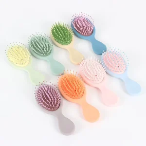 Hairbrush for Kids Girls Dry Wet Travel Mini Hair Brush Detangling Soft Bristles Hair Brush Comb