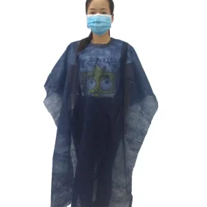 Haircut Custom Hairdressing Gowns Non-woven Disposable Cutting Salon Cape PP/SMS Aprons