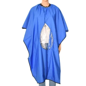 Hairdresser Stylist Hair Cutting Salon Cape Apron Viewing Window Polyester Pongee Custom Size Logo