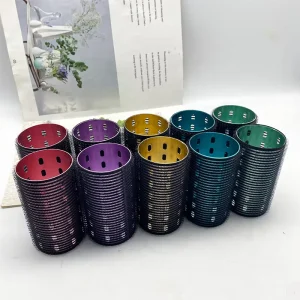 Hairdresser Tool Hot Selling 50*90mm Curlers Rollers Hair Multicolor Aluminum Hair Accessories Rollers OEM velcro Hair Rollers