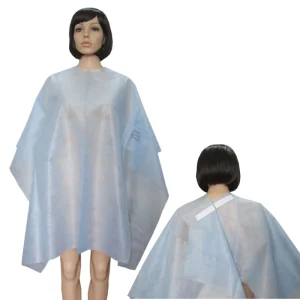 Hairdressing Apron Disposable PP SMS Non Woven Barber Cape Beauty Salon PP Haircut Gown