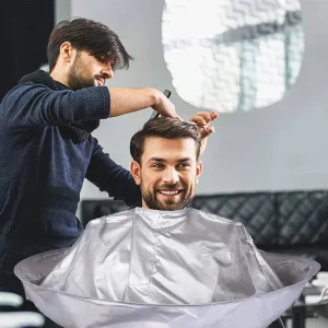 Hairdressing Cape for Adult and Kids Keep Hair Off Clothes and Floors