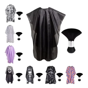 Hairdressing Cloth Pattern Cutting Hair Waterproof Cloth Salon Barber Cape Professional Hair Stylist Retro Hairdressing Cloth