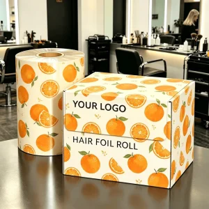 Hairdressing Embossed Print Pre-Cut Hair Foil 500 Sheets Salon Hairdressing Aluminum Foil Paper for Hair Coloring Perm