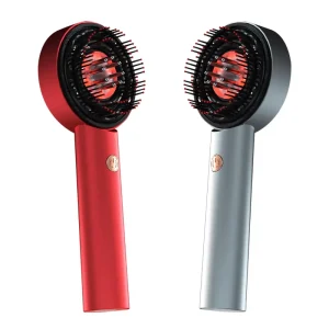 Handheld Red Air Massager Straight Device Therapy Scalp Comb Applicator for Hair Growth Oil Brush Portable Scalp Massage Device