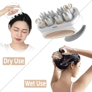 Handheld Waterproof Professional Dual Spa Equipment Scalp Head Massager Japan