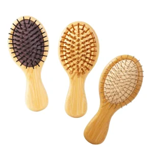 Handle Hair Brush Bulk Wooden Paddle Brush Travel Small Pocket Hairbrush Scalp Massage Combs for Women Men Promotional Gifts