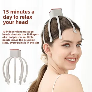 Head Vibration Scalp Dredging Relaxation Massager Sleep Claw Automatic Rechargeable Multi-dimensional Electric Massage