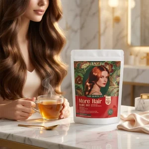 Healthy Follicle Regrowth Hair Growth Tea Anti Alopecia 100% Botanical Inside Out Nutrition Herbal Treatment Private Label
