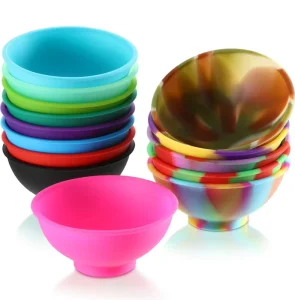Heat Resistant Mini Silicone Pinch Bowls Multicolor Reusable Snack Bowls Silicone Condiment Bowls for Sauce