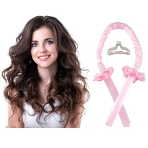 Heatless Curling Rod Headband Set Soft Sleeping Hair Roller Magic Silk Hair Curler for Women