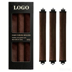 Heatless Curls Overnight Hair Care Set Jumbo Velvet Hair Curlers Soft Heatless Curling Rods for All Hair