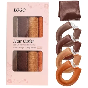 Heatless Hair Curlers Set Soft Hair Curlers to Sleep In No Damage Velvet Curling Rods No Heat Overnight Curls for All Hair Types