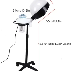 Height Adjustable Hair Steamer Cleaning Nourishing Natural Dyed Hair Standing Hair Steamer