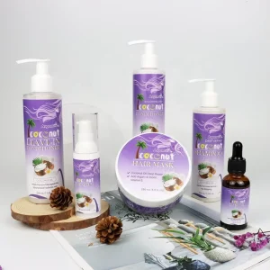 Helps Strengthen and Hydrate Coconut Milk Hair Leave In Conditioner for Wavy Hair Private Label Customized