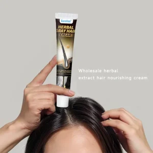 Herbal Hair Growth Cream Polygonum Multiflorum Extract Hair Loss Prevention Damaged Hair Treatment 2-IN-1 Formula