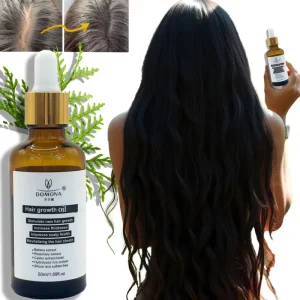 Herbal Hair Growth Set for Kids Men Organic Essential Black Tea Tree Oil Vitamins Biotin Serum Shampoo Oil