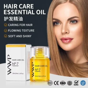 Herbal Hair Repair Serum for Frizz Control Shine and Straightening With Coconut and Argan Oil