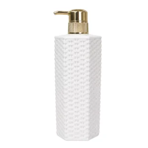 Hexagon Shaped PE Bottle for Hair Wash Body Wash Screen Printing Pump Sprayer Convenient for Shampoo Shower Gel and Other Fluids