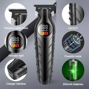 High Performance Motor T blade Hair Trimmer Precision Cutter Head Hair Clipper Set Suitable for Family