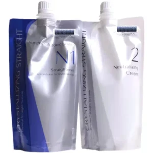 High Quality Alkaline 2*400ml N1 Women Fresh Fragrance Keratin Hair Smoothing Permanent Straightening Sensitized