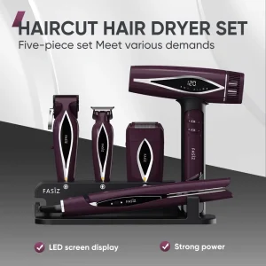 High Quality All in One Complete 5pcs Hair Styling Kit Multi functional 5 Piece Hair Beauty Set with LED Display