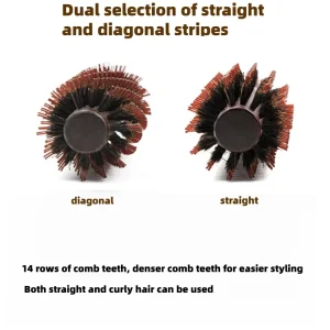 High Quality Antistatic Curly Hair Care Comb Salon Home Brush with Round Wooden Gourd Handle Common Comb Hairbrush