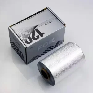 High Quality Custom Color Embossed Hair Foil 12.7cm X 50m Hairdressing Aluminum Foil in Rolls