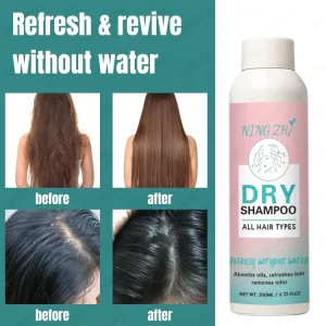 High Quality Factory Supply Organic Volumizing Dry Shampoo Fluffy Hair Spray Absorbs Oil Eliminates Odors Dry Scalp Shampoo