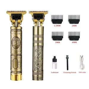 High Quality Hair Shears Set Vintage Rechargeable Hair Clipper Cutter Trimmer Scissor T9 Mini Hair Clippers