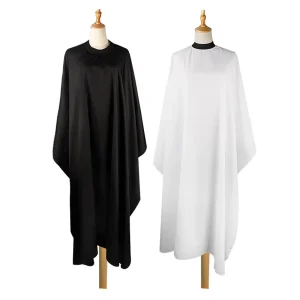 High Quality Haircut Barber Capes Polyester Thickened Waterproof Salon Shop Layers Custom Logo Black Hair Salon Apron