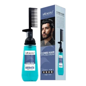 High Quality Herbal Moisturizing Hair Styling Cream with Comb for Men