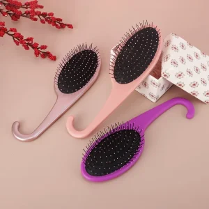 High Quality Massage Scalp Hair Styling Comb with Nylon Bristles Lightweight & Durable Portable Home Use Plastic Comb