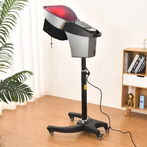 High Quality O3 Ozone Hair Treatment Steamer with Red LED Lights Micro Mist Stand Style for Salons Directly Supplied Factory